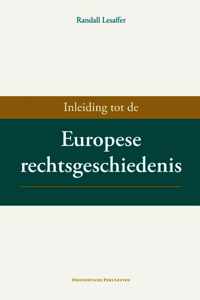 Inleiding tot de Europese rechtsgeschiedenis