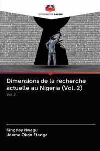 Dimensions de la recherche actuelle au Nigeria (Vol. 2)