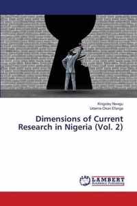 Dimensions of Current Research in Nigeria (Vol. 2)