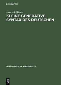 Kleine Generative Syntax Des Deutschen