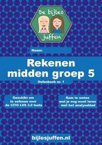 Oefenboek CITO rekenen - midden groep 5 - deel 1 - basisonderwijs - de bijlesjuffen - oefenen - citotoets - LVS - kinderen - boeken - leren - school - Einstein - werkboek van meer dan 100 leuke en leerzame opdrachten!