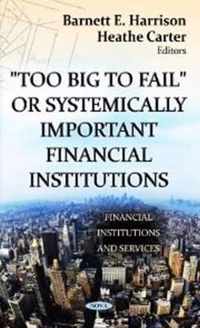 Too Big to Fail or Systemically Important Financial Institutions