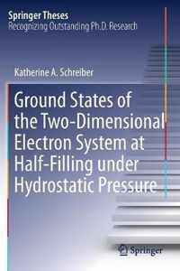 Ground States of the Two-Dimensional Electron System at Half-Filling under Hydrostatic Pressure