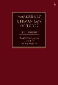 Markesinis's German Law of Torts