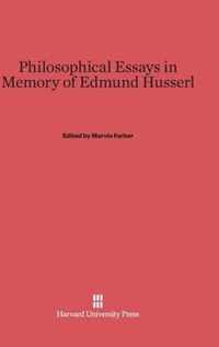 Philosophical Essays in Memory of Edmund Husserl