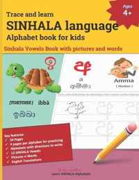 Trace and learn SINHALA language Alphabet book for kids