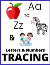 A to Z and 123 Letters and Numbers Tracing