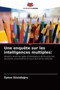 Une enquete sur les intelligences multiples