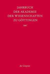 Jahrbuch der Goettinger Akademie der Wissenschaften, Jahrbuch der Goettinger Akademie der Wissenschaften (2007)