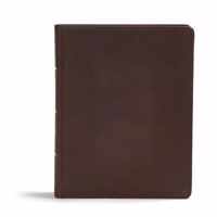 CSB Study Bible, Brown Genuine Leather: Faithful and True