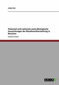 Potenzial und nationale sozio-oekologische Auswirkungen der Bioethanolherstellung in Brasilien