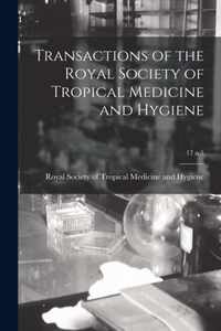 Transactions of the Royal Society of Tropical Medicine and Hygiene; 17 n.5