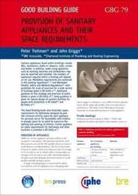 Provision of Sanitary Appliances and Their Space Requirements