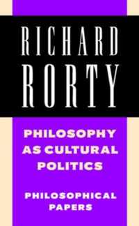 Philosophy As Cultural Politics