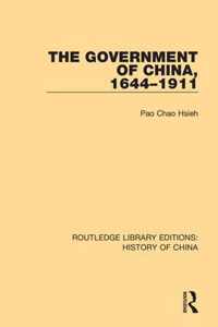 The Government of China, 1644-1911