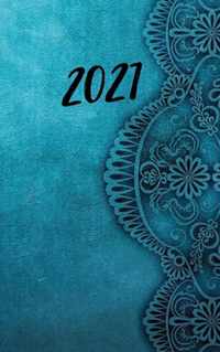 2021 Turquoise Design DayPlanner