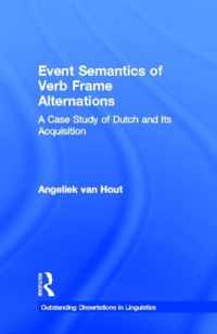 Event Semantics of Verb Frame Alternations