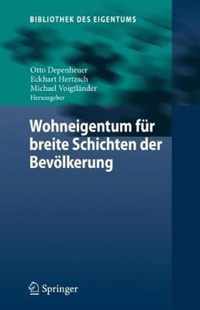 Wohneigentum fuer breite Schichten der Bevoelkerung