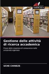 Gestione delle attivita di ricerca accademica