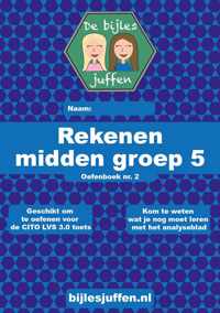 Oefenboek - CITO - rekenen - midden groep 5 - deel 2 - basisonderwijs - de bijlesjuffen - oefenen - citotoets - LVS - kinderen - boeken - leren - school - Einstein - werkboek met meer dan 100 leuke en leerzame opdrachten!