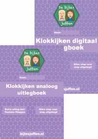 Uitlegboek - voordeelset - klokkijken - analoog - digitaal - groep 4 - groep 5 - groep 6 - groep 7 - groep 8 - bijles - de bijlesjuffen - basisschool - slim - Einstein