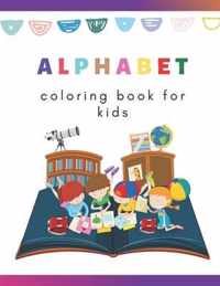 Alphabet. Coloring book for kids