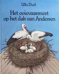 Het ooievaarsnest op het dak van Andersen