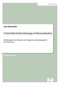 Umweltberichterstattung in Massenmedien