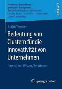 Bedeutung von Clustern fuer die Innovativitaet von Unternehmen