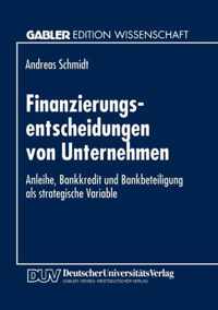 Finanzierungsentscheidungen Von Unternehmen