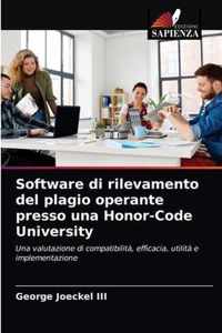 Software di rilevamento del plagio operante presso una Honor-Code University