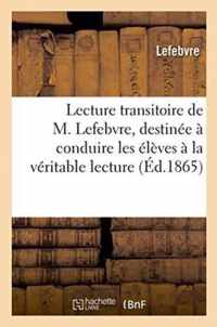 Lecture Transitoire de M. Lefebvre,