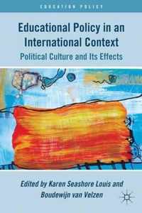 Educational Policy In An International Context