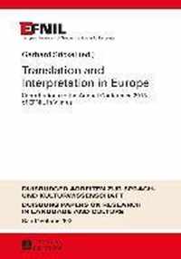 Translation and Interpretation in Europe