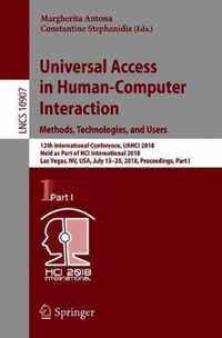 Universal Access in Human Computer Interaction Methods Technologies and Users