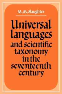 Universal Languages and Scientific Taxonomy in the Seventeenth Century