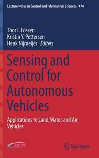 Sensing and Control for Autonomous Vehicles