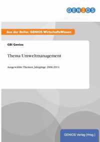 Thema Umweltmanagement