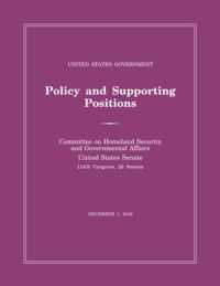 United States Government Policy and Supporting Positions (Plum Book) 2016