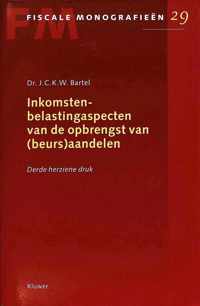 Inkomstenbelastingaspecten van de opbrengst van (beurs)aandelen