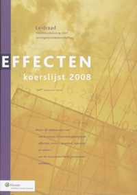 Effecten koerslijst 2008