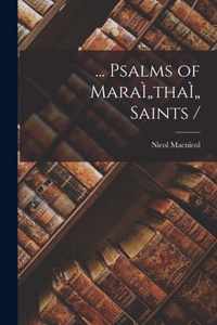 ... Psalms of MaraI thaI  Saints /
