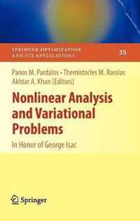 Nonlinear Analysis and Variational Problems