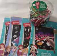 krasblokjes Disney Princess/ Frozen2/ Mickey Mouse/ 4x15 bladen kerst kras plezier boven 3 jaar/ 150 stuks foamstickers