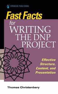 Fast Facts for Writing the DNP Project