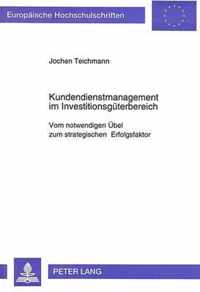 Kundendienstmanagement Im Investitionsgueterbereich