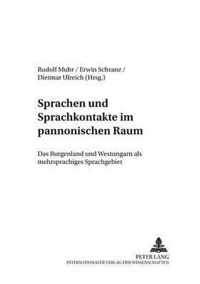 Sprachen Und Sprachkontakte Im Pannonischen Raum