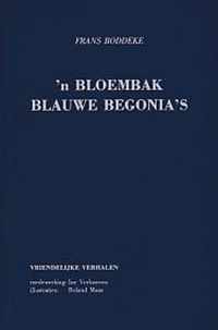 'n Bloembak blauwe begonia's