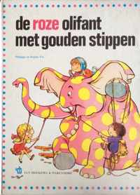 Roze olifant met de gouden stippen