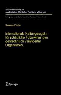 Internationale Haftungsregeln Fur Schadliche Folgewirkungen Gentechnisch Veranderter Organismen